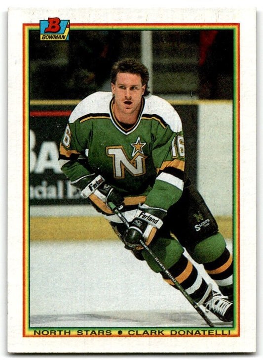 1990-91 Bowman Clark Donatelli Rookie Minnesota North Stars #181