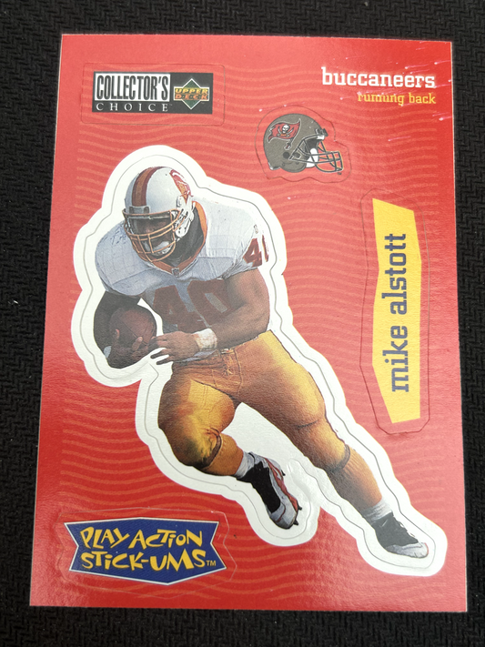 1997 Upper Deck Collector's Choice Play Action Stick-Ums Mike Alstott