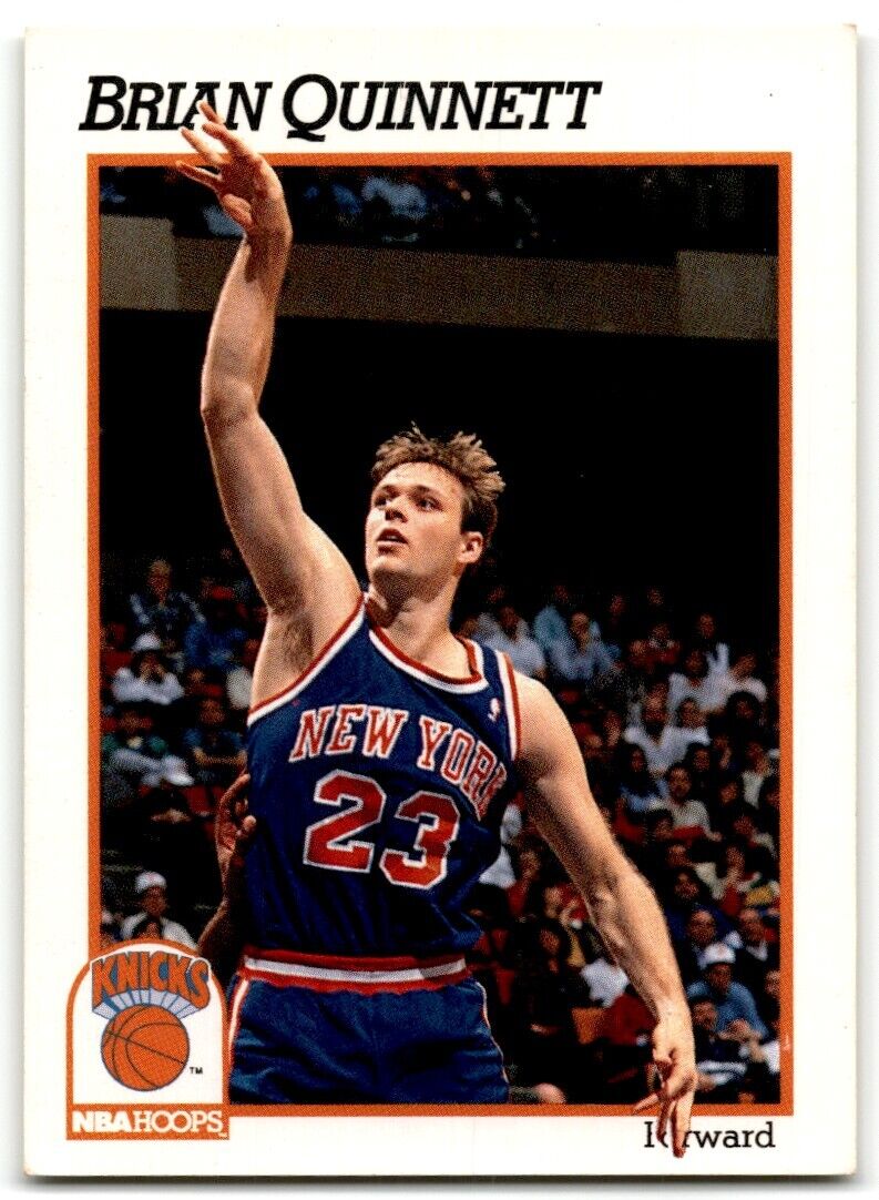 1991-92 Hoops Brian Quinnett New York Knicks #405