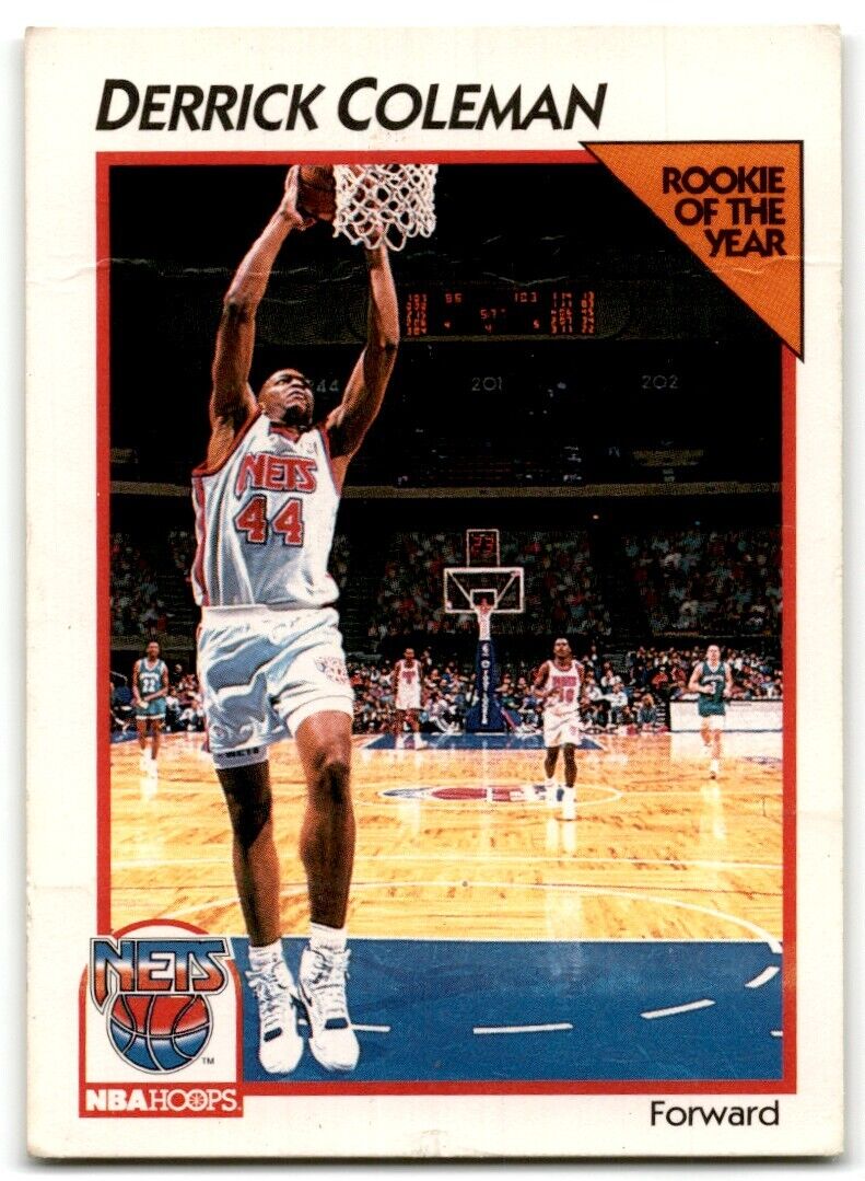 1991-92 Hoops McDonald's Derrick Coleman New Jersey Nets #25