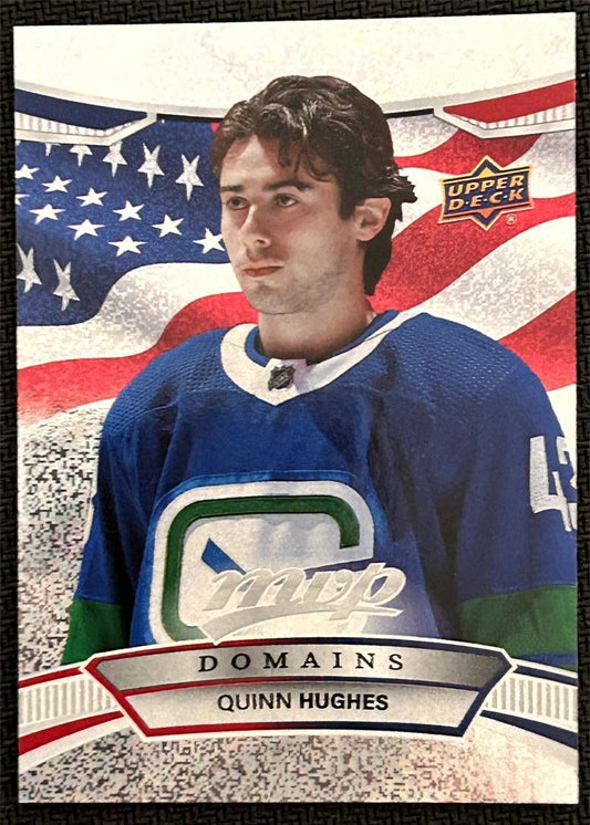 2022-23 Upper Deck MVP Domains Quinn Hughes Vancouver Canucks #NA-28