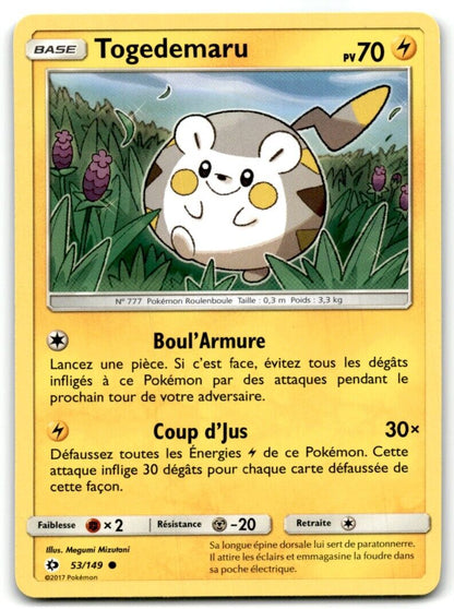 2017 Sun & Moon Togedemaru Basic/Common #53 Die-Cut