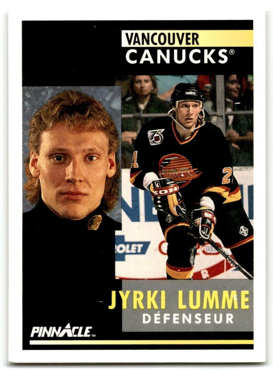 1991-92 Pinnacle Jyrki Lumme Vancouver Canucks #237