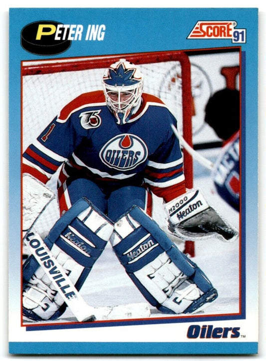 1991-92 Score Canadian Bilingual Peter Ing Edmonton Oilers #612