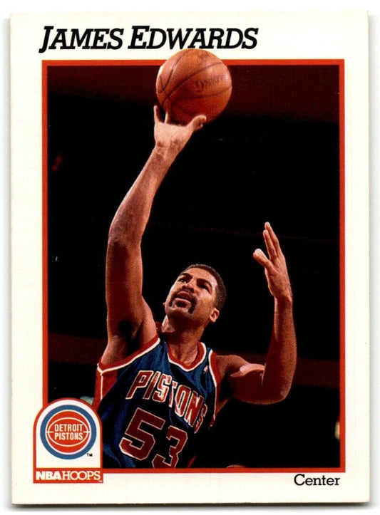 1991-92 Hoops James Edwards Detroit Pistons #61