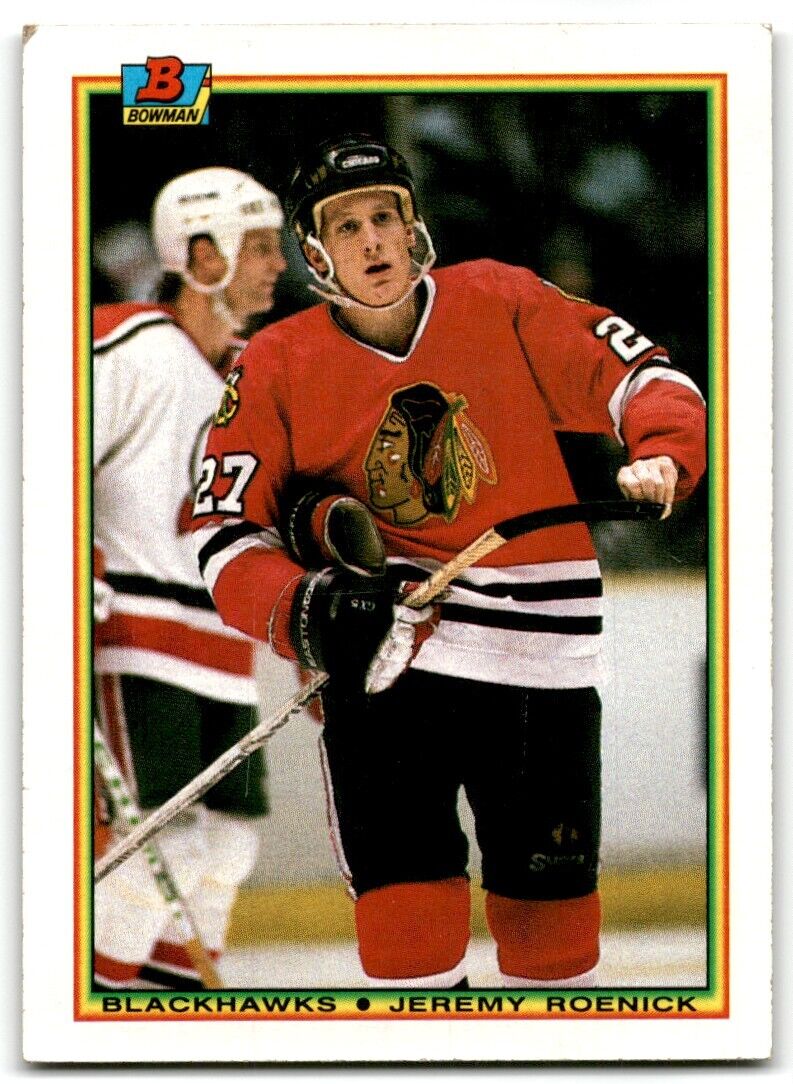 1990-91 Bowman Jeremy Roenick Chicago Blackhawks #1