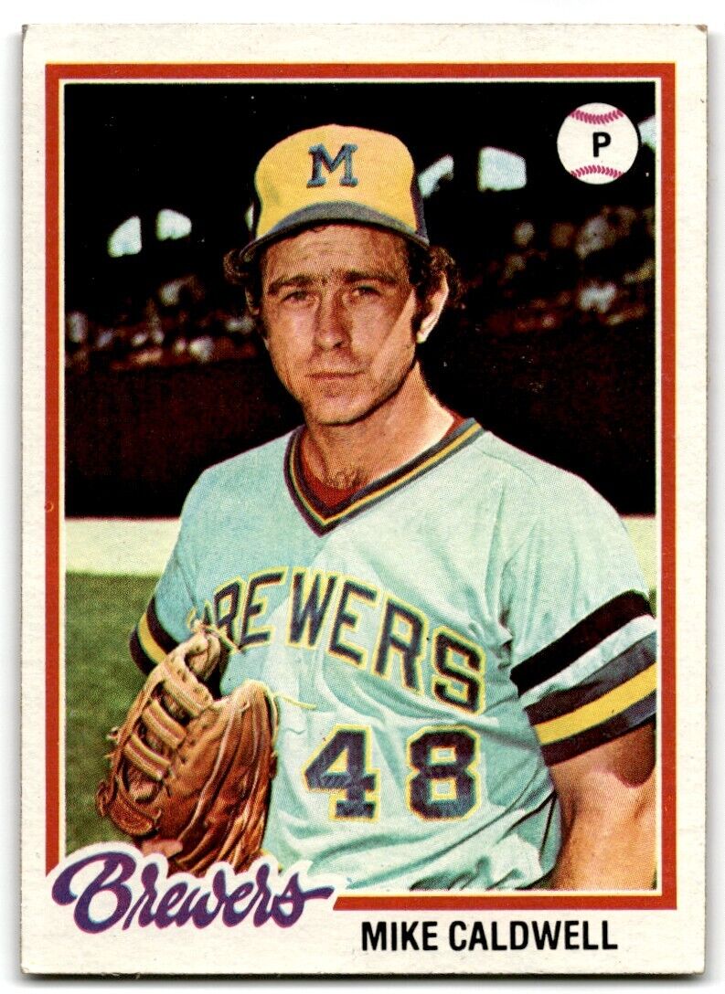 1978 Topps Mike Caldwell Milwaukee Brewers #212