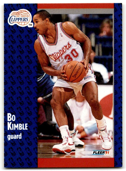 1991-92 Fleer Bo Kimble Los Angeles Clippers #91