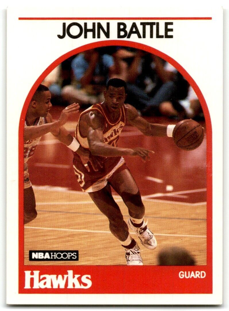 1989-90 Hoops John Battle Rookie Atlanta Hawks #154