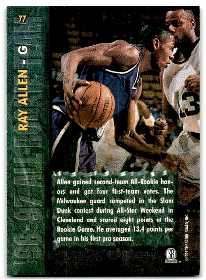 1997-98 Score Board Rookies Ray Allen Milwaukee Bucks #77