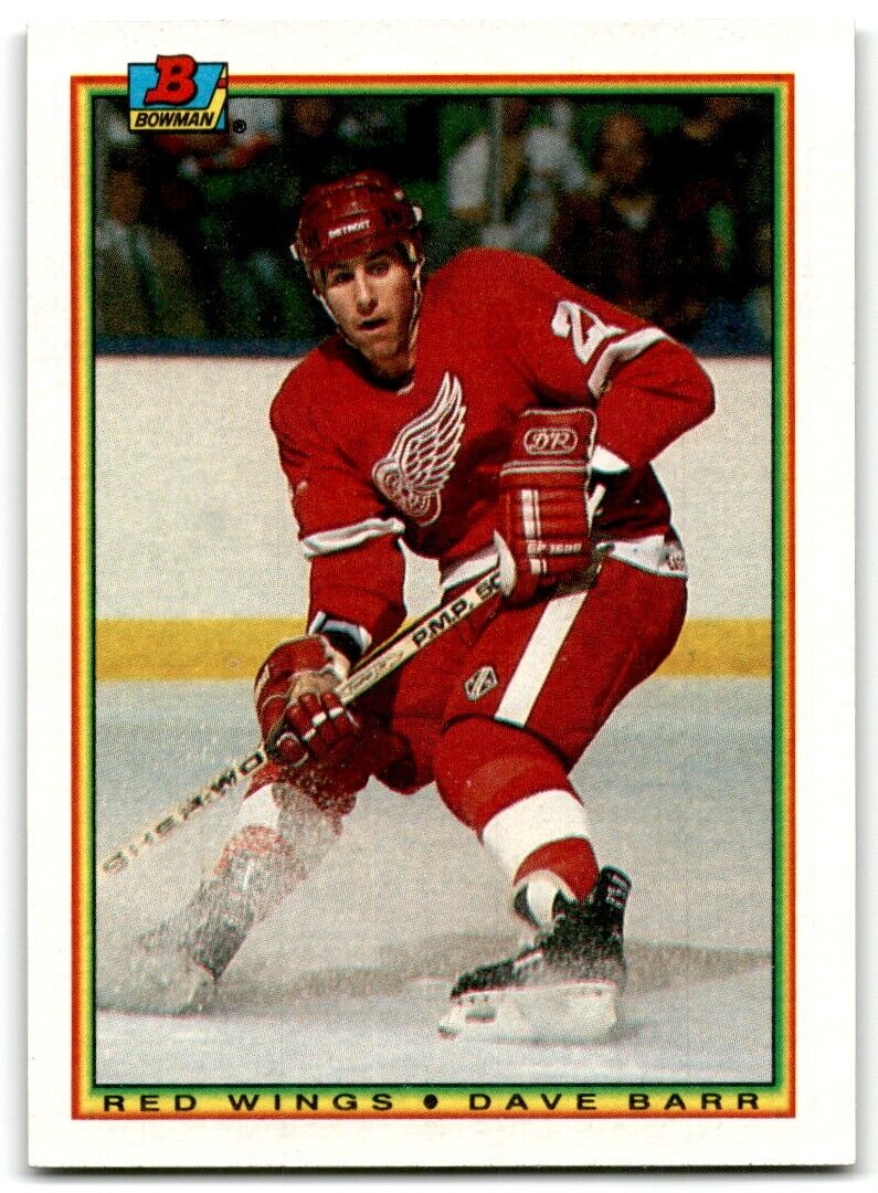 1990-91 Bowman Dave Barr Detroit Red Wings #231