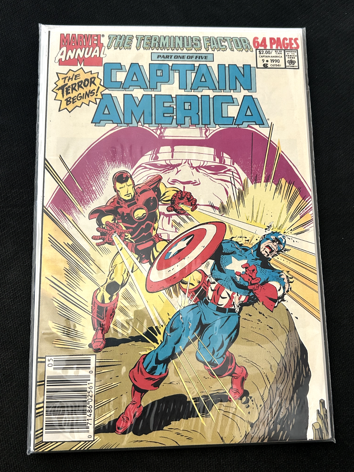 Marvel Comics Annual Captain America #9 1990 Newsstand