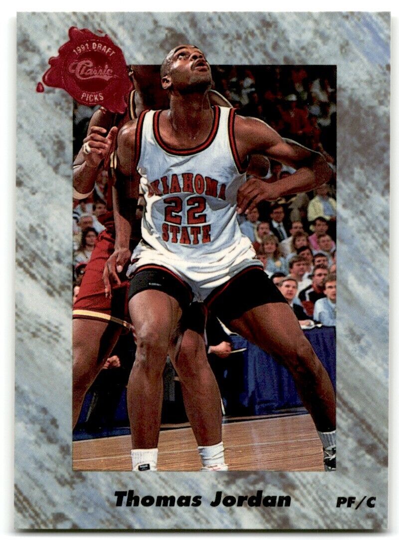 1991-92 Classic Thomas Jordan Rookie Oklahoma State Cowboys #197