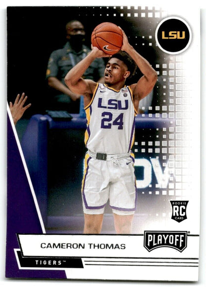 2021-22 Panini Chronicles Playoff Draft Picks Cameron Thomas LSU Tigers #366