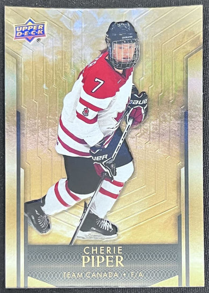 2023-24 Upper Deck Tim Hortons Legends Tim Horton Cherie Piper Team Canada #95