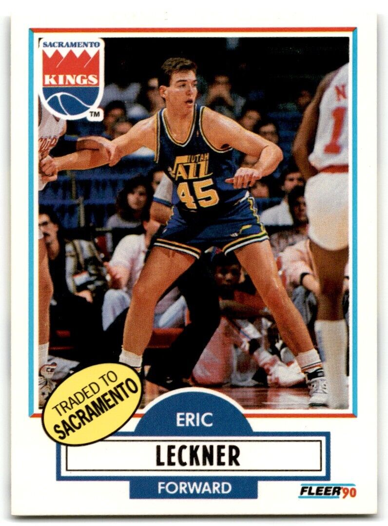 1990-91 Fleer Eric Leckner Sacramento Kings #187