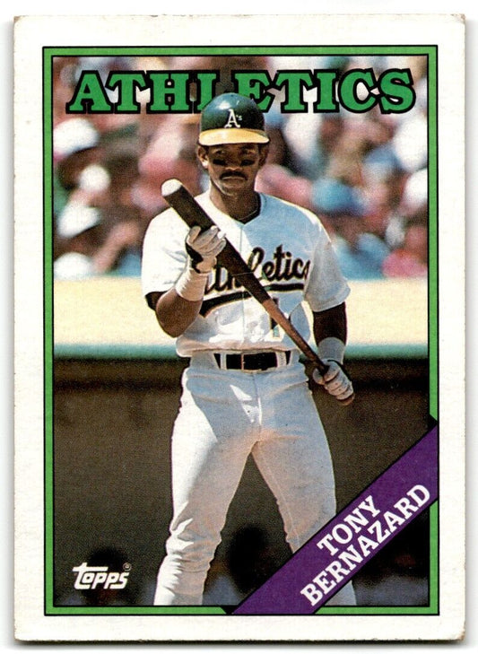 1988 Topps Tony Bernazard Oakland Athletics #122