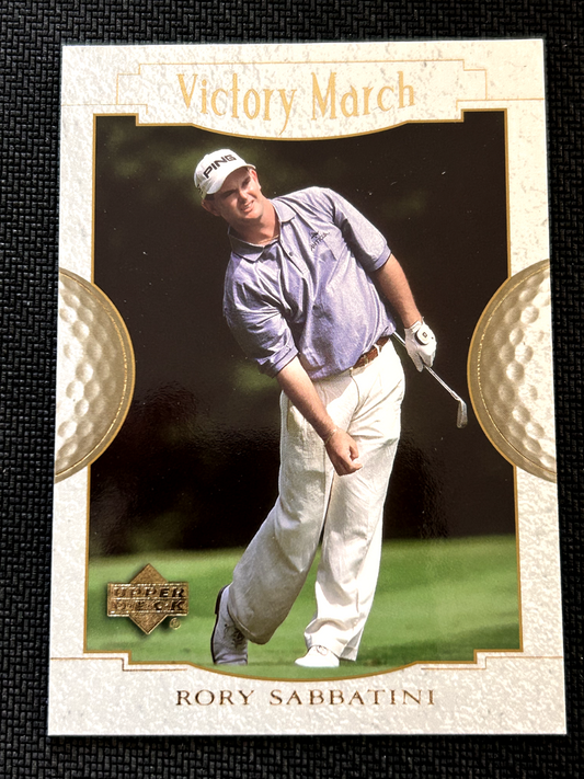 2001 Upper Deck Golf Trading Cards #162 Rory Sabbatini Victory March