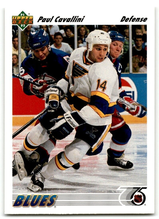 1991-92 Upper Deck Paul Cavallini St. Louis Blues #184A