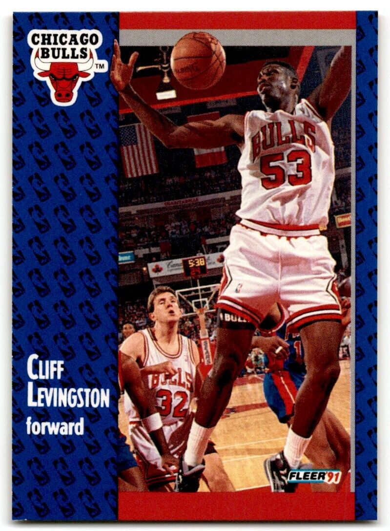 1991-92 Fleer Cliff Levingston Chicago Bulls #30