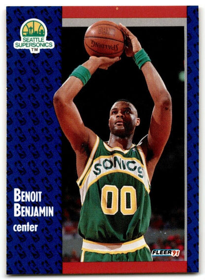 1991-92 Fleer Benoit Benjamin Seattle SuperSonics #189