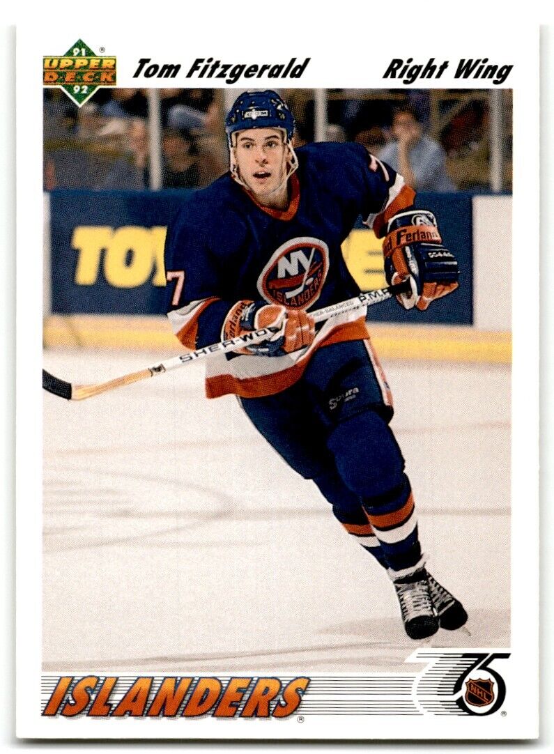 1991-92 Upper Deck Tom Fitzgerald New York Islanders #389