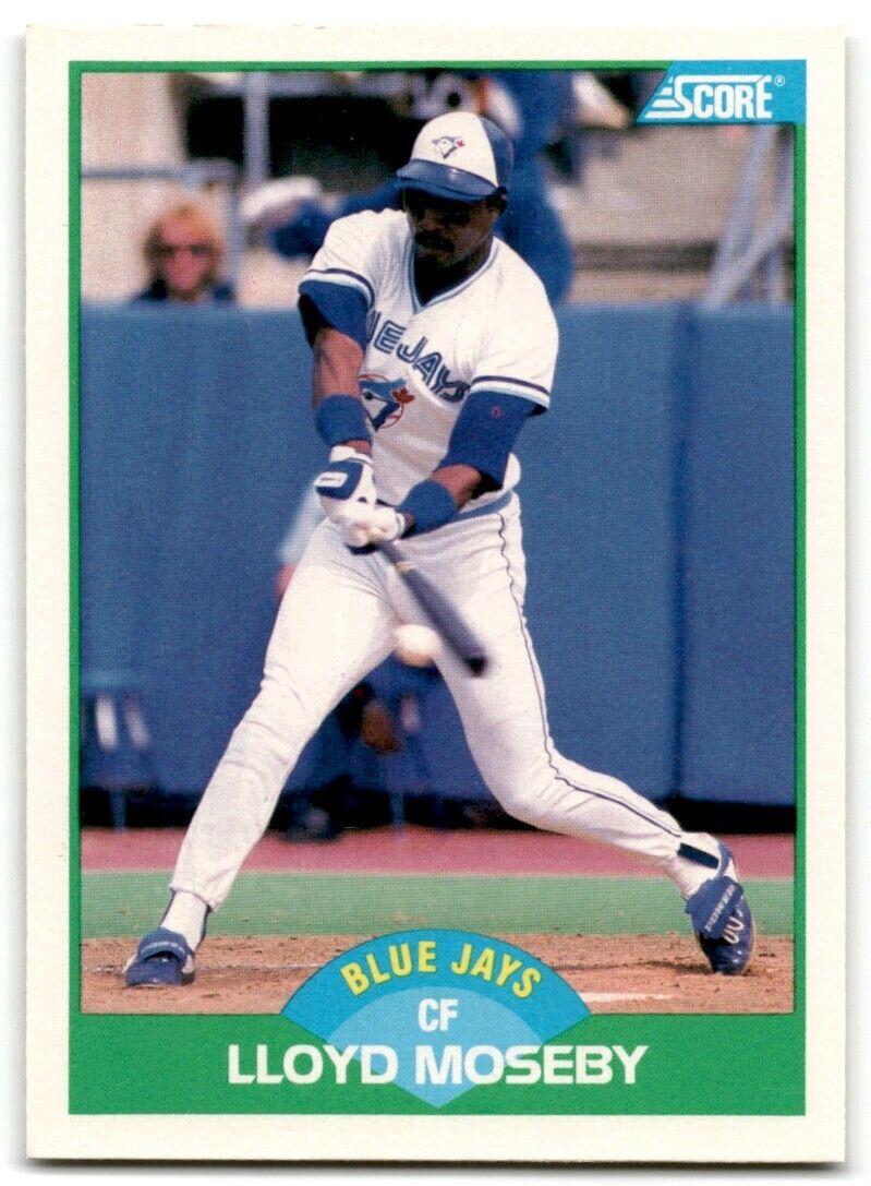 1989 Score Lloyd Moseby Toronto Blue Jays #12