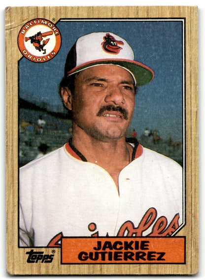 1987 Topps Jackie Gutierrez Baltimore Orioles #276