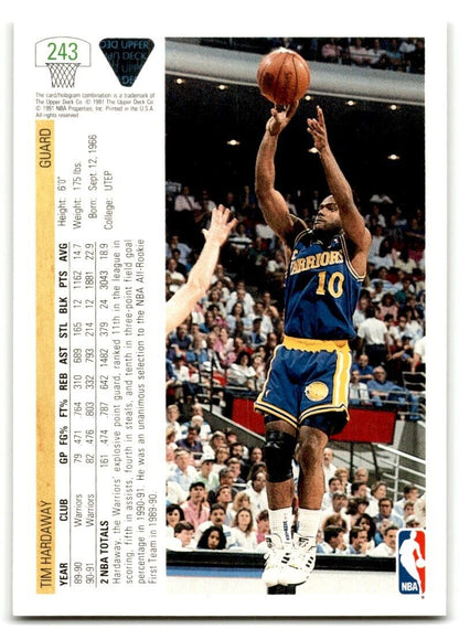 1991-92 Upper Deck Tim Hardaway Golden State Warriors #243