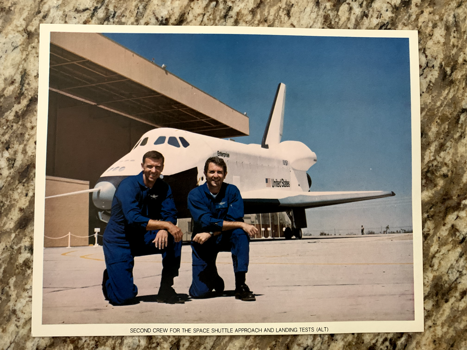 NASA Space Shuttle ALT 2 - Joe Engle and Richard Truly Official Litho