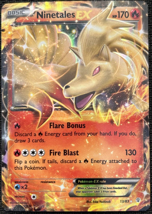 2016 XY - Generations Ninetales-EX Basic/Rare Holo EX #13