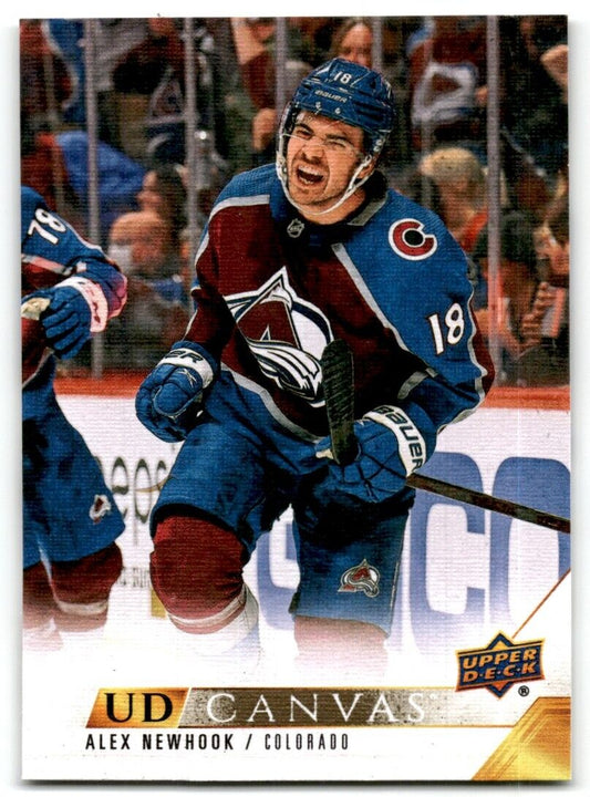 2022-23 Upper Deck Canvas Alex Newhook Colorado Avalanche #C23