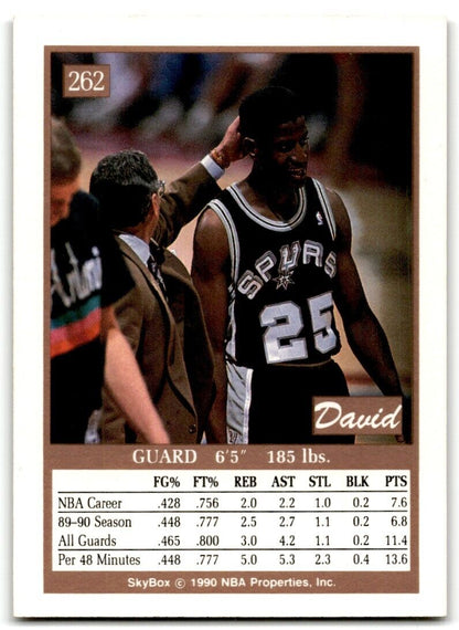 1990-91 SkyBox David Wingate San Antonio Spurs #262