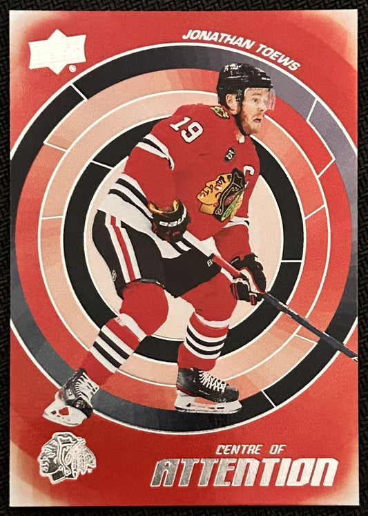 2022-23 Upper Deck Centre of Attention Jonathan Toews Chicago Blackhawks #CA-22