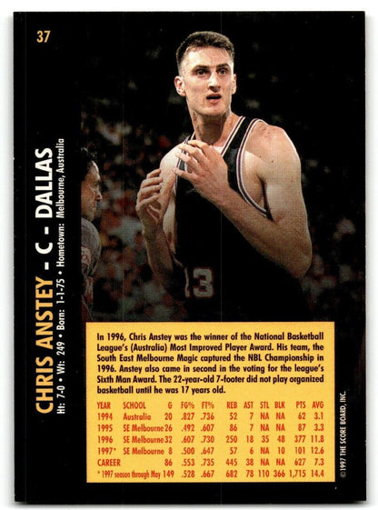 1997-98 Score Board Rookies Chris Anstey South East Melbourne Magic #37