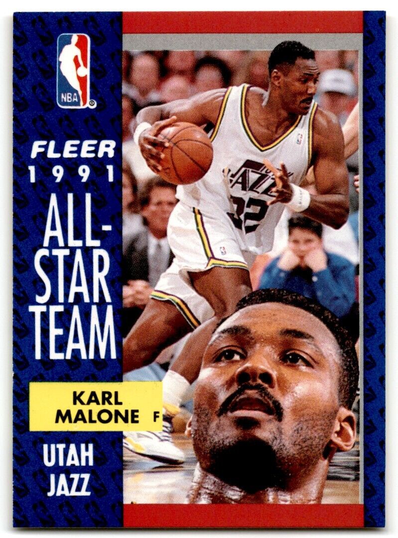 1991-92 Fleer Karl Malone Utah Jazz #219