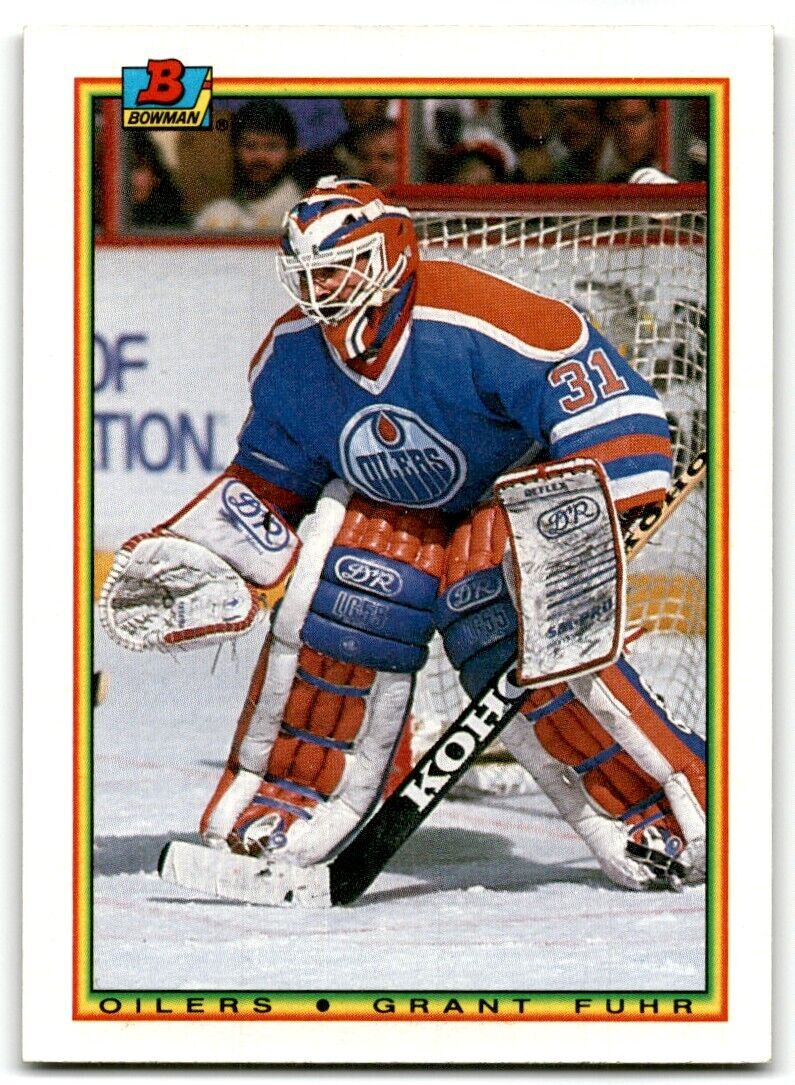 1990-91 Bowman Grant Fuhr Edmonton Oilers #189