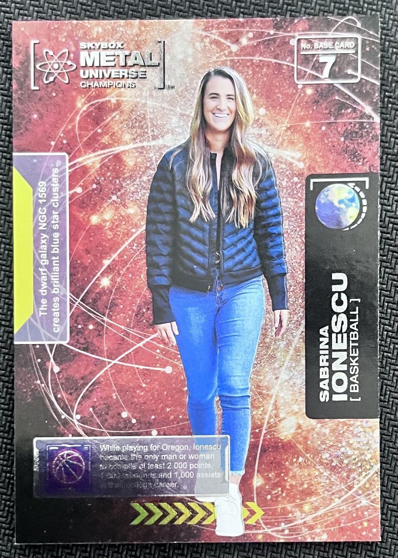 2021-22 Skybox Metal Universe Champion Sabrina Ionescu #7