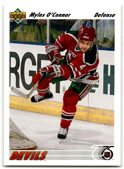 1991-92 Upper Deck Myles O'Connor Rookie New Jersey Devils #485