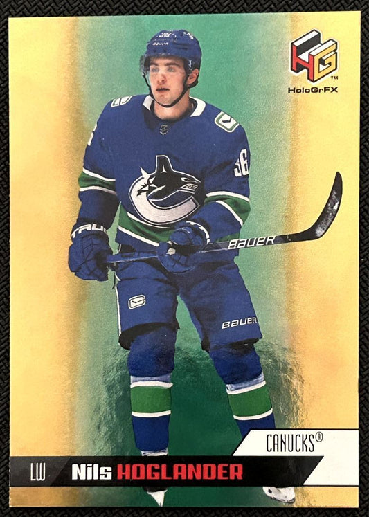 2020-21 Upper Deck HoloGrFx Rookies Nils Hoglander Vancouver Canucks #HG-4