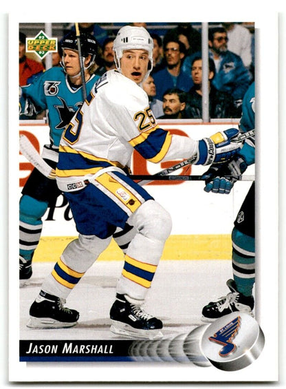 1992-93 Upper Deck Jason Marshall St. Louis Blues #68B