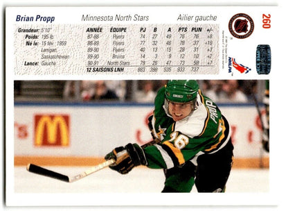 1991-92 Upper Deck Brian Propp Minnesota North Stars #260