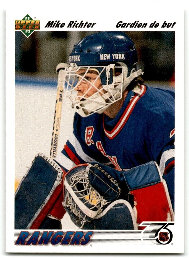 1991-92 Upper Deck French Mike Richter New York Rangers #175