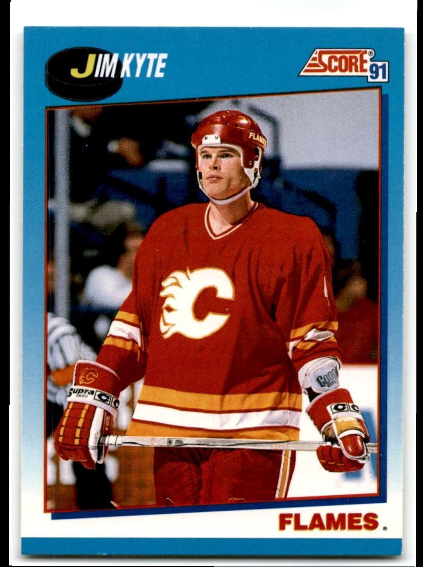 1991-92 Score Canadian Bilingual Jim Kyte Calgary Flames #547