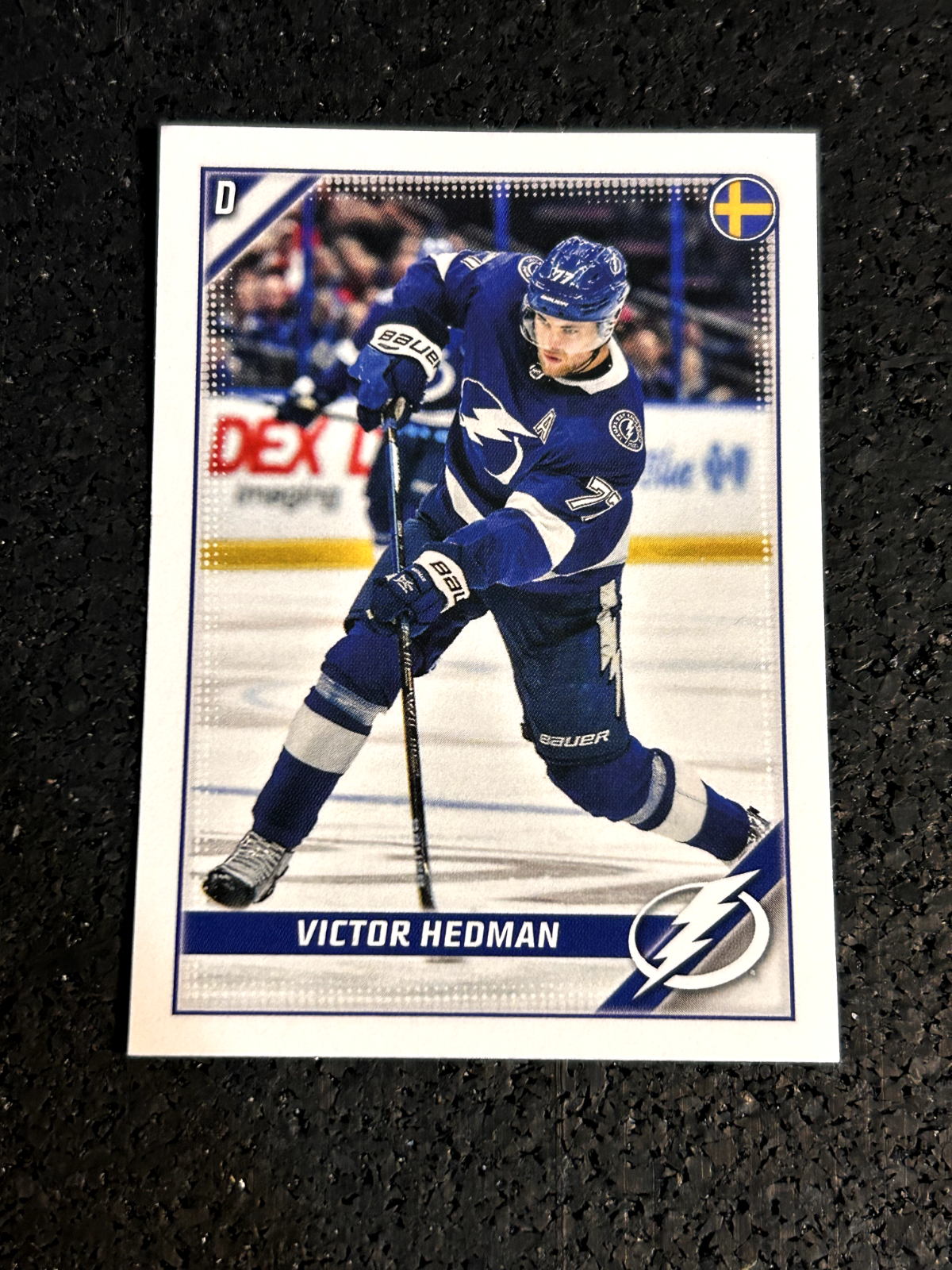 2019-20 Topps NHL Stickers #441 Victor Hedman - Tampa Bay Lightning