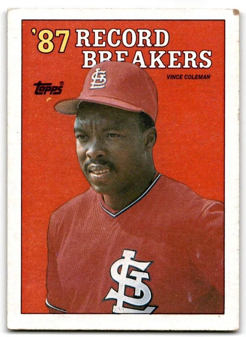 1988 Topps Vince Coleman St. Louis Cardinals #1