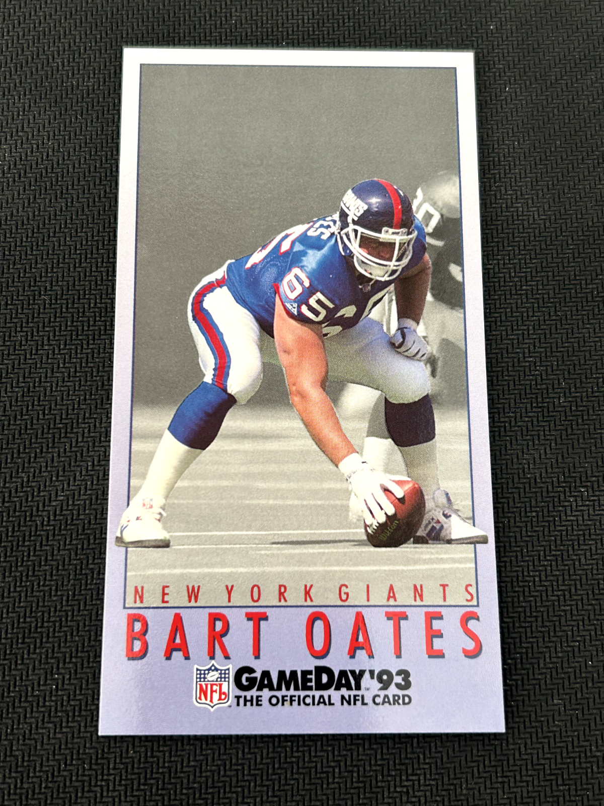 1993 GameDay Football Card #51 Bart Oates