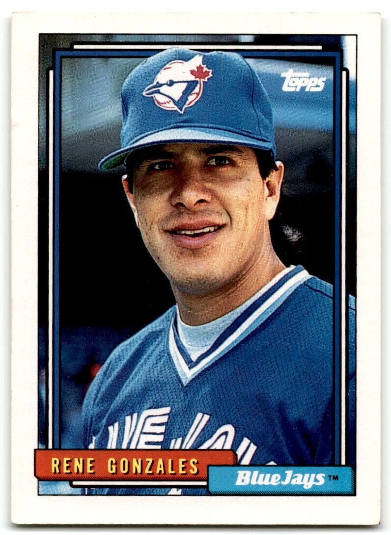 1992 Topps Rene Gonzales Toronto Blue Jays #681