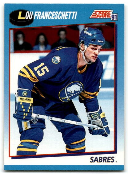 1991-92 Score Canadian Lou Franceschetti Buffalo Sabres #388