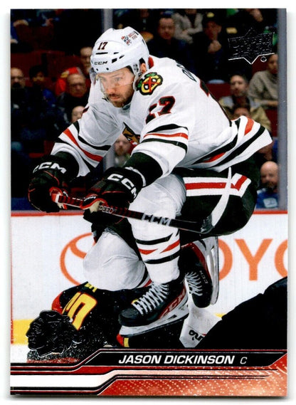 2023-24 Upper Deck Jason Dickinson Chicago Blackhawks #289